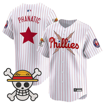 Men's Philadelphia Phillies x One Piece 2025 Vapor Premier Limited Jersey - All Stitched