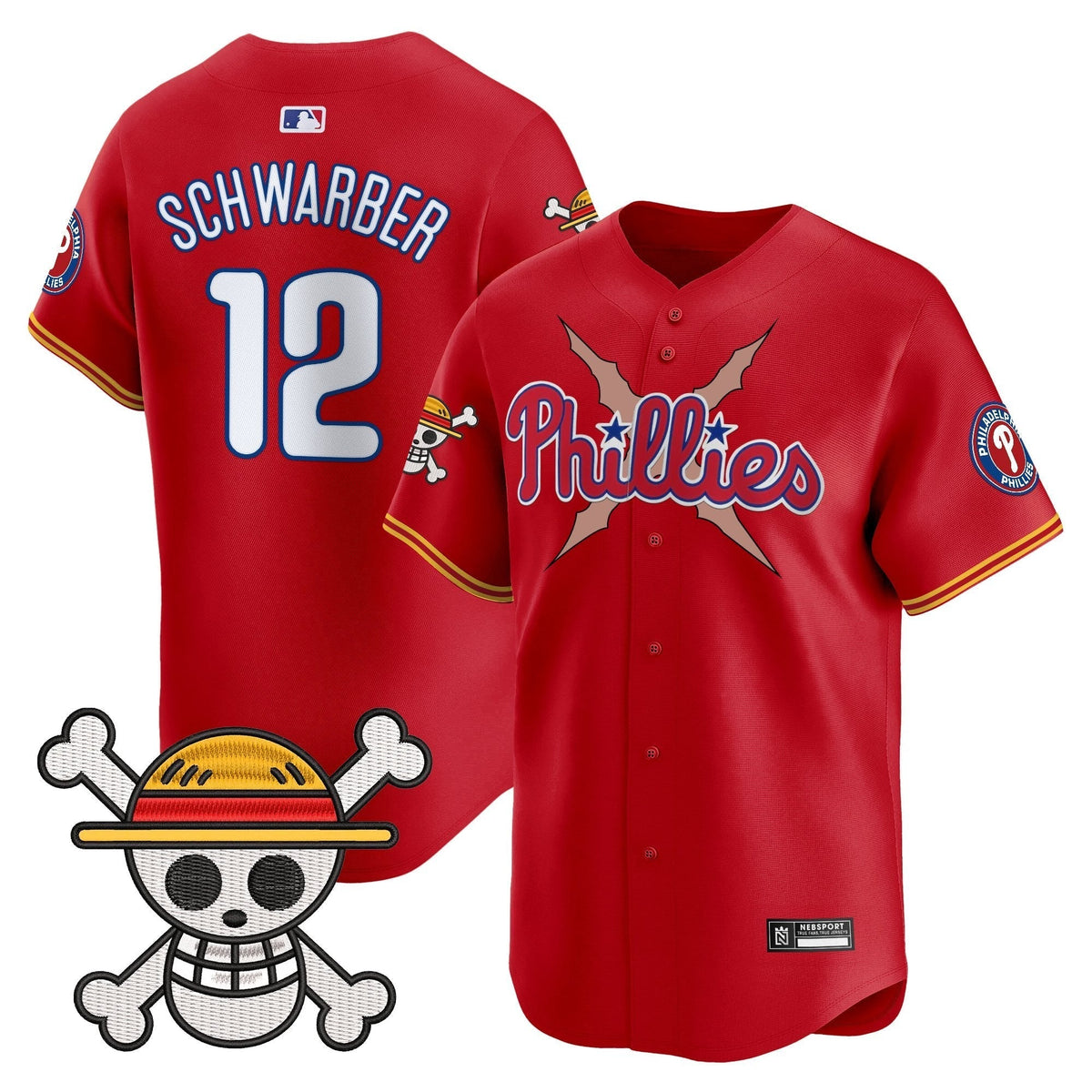 Men's Philadelphia Phillies x One Piece 2025 Vapor Premier Limited Jersey - All Stitched