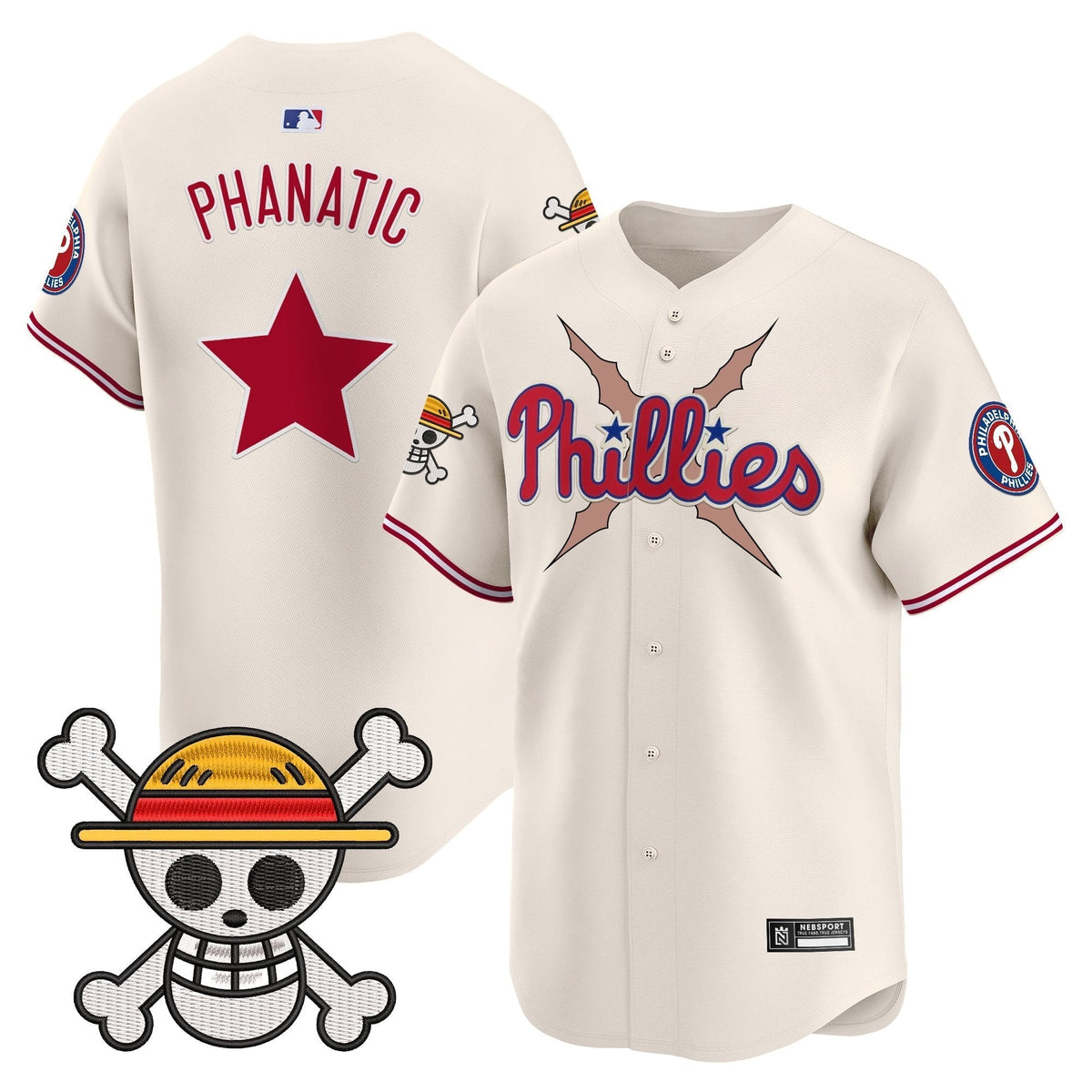 Men's Philadelphia Phillies x One Piece 2025 Vapor Premier Limited Jersey - All Stitched