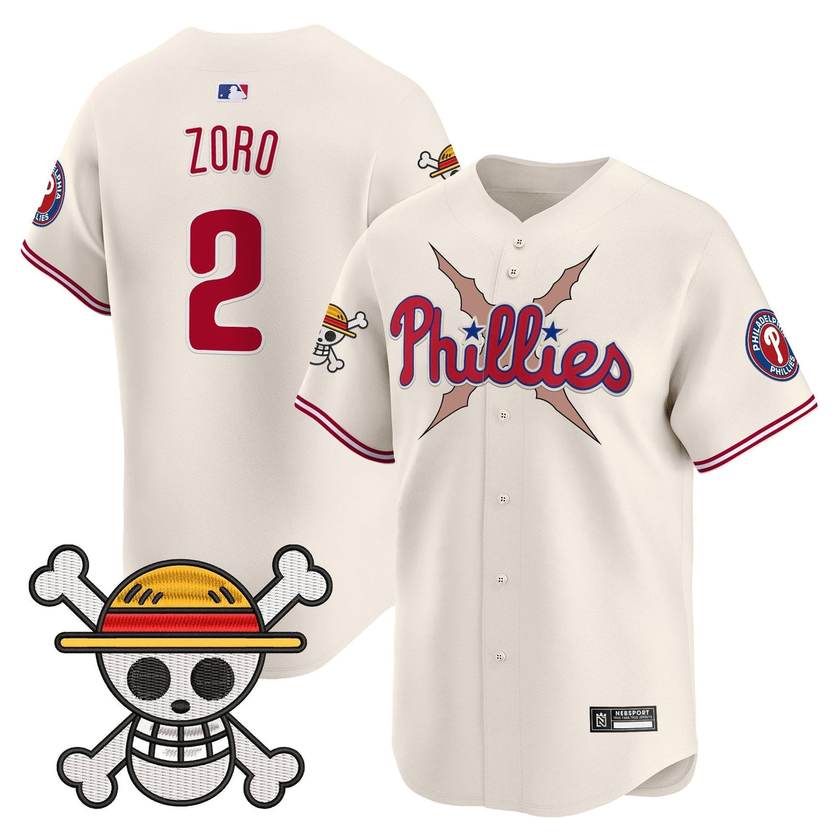 Men's Philadelphia Phillies x One Piece 2025 Vapor Premier Limited Jersey - All Stitched