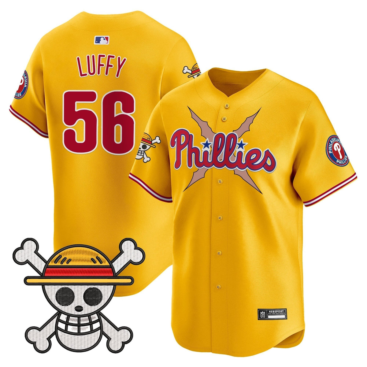 Men's Philadelphia Phillies x One Piece 2025 Vapor Premier Limited Jersey - All Stitched