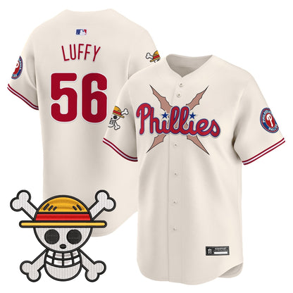 Men's Philadelphia Phillies x One Piece 2025 Vapor Premier Limited Jersey - All Stitched
