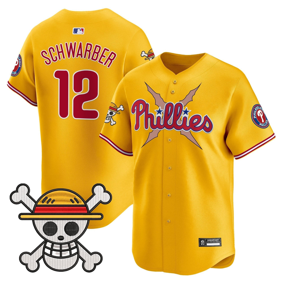 Men's Philadelphia Phillies x One Piece 2025 Vapor Premier Limited Jersey - All Stitched