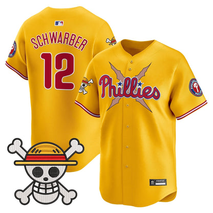 Men's Philadelphia Phillies x One Piece 2025 Vapor Premier Limited Jersey - All Stitched