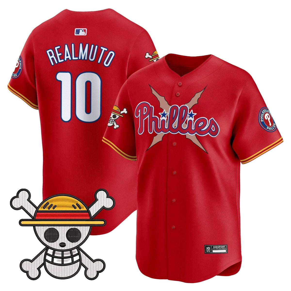 Men's Philadelphia Phillies x One Piece 2025 Vapor Premier Limited Jersey - All Stitched