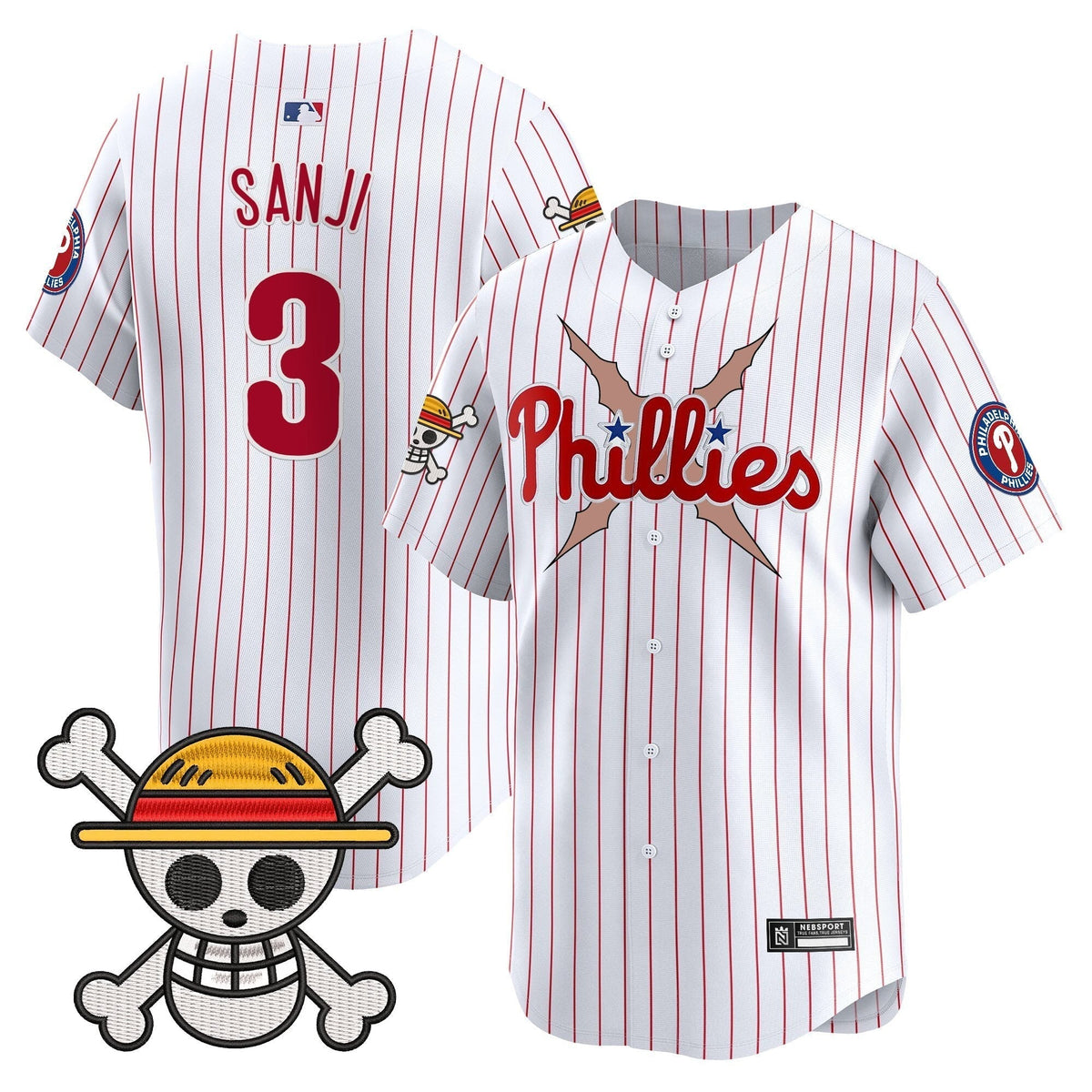 Men's Philadelphia Phillies x One Piece 2025 Vapor Premier Limited Jersey - All Stitched