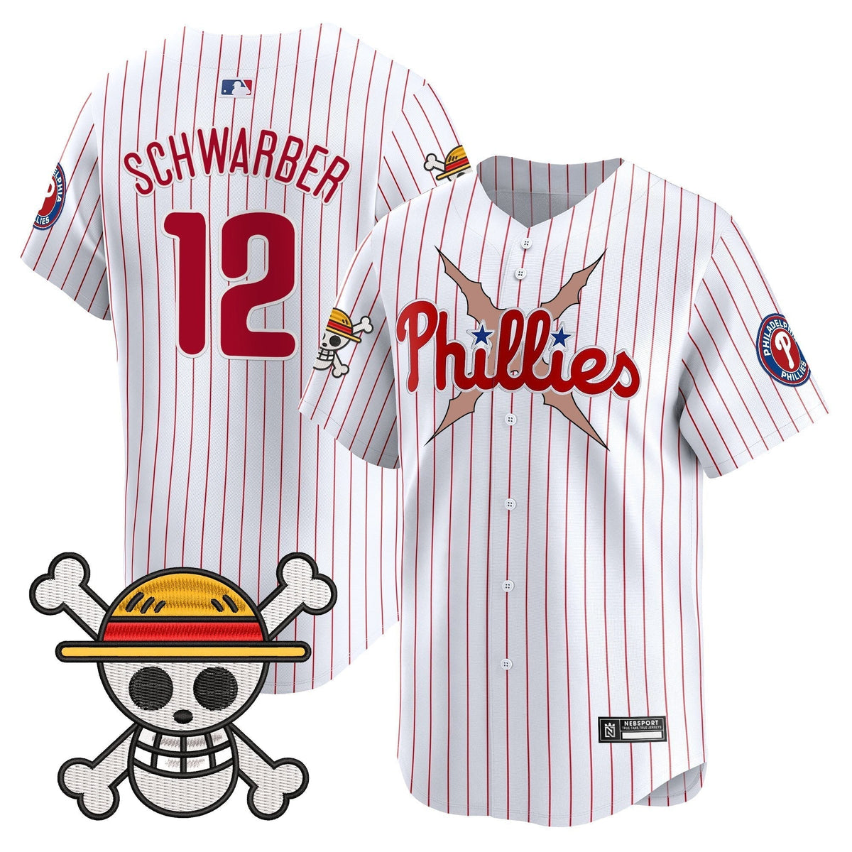 Men's Philadelphia Phillies x One Piece 2025 Vapor Premier Limited Jersey - All Stitched