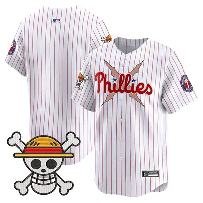 Men's Philadelphia Phillies x One Piece 2025 Vapor Premier Limited Jersey - All Stitched