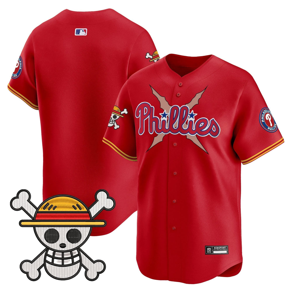 Men's Philadelphia Phillies x One Piece 2025 Vapor Premier Limited Jersey - All Stitched