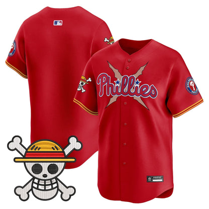 Men's Philadelphia Phillies x One Piece 2025 Vapor Premier Limited Jersey - All Stitched