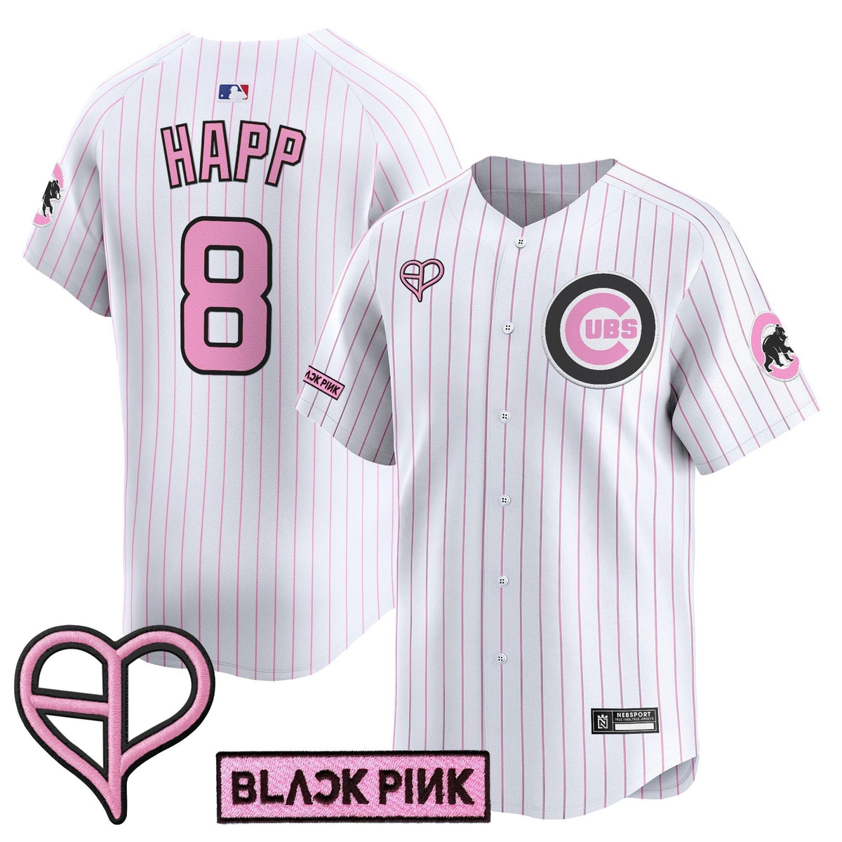 Unisex Chicago Cubs x BLACKPINK 2025 Vapor Premier Limited Jersey - All Stitched
