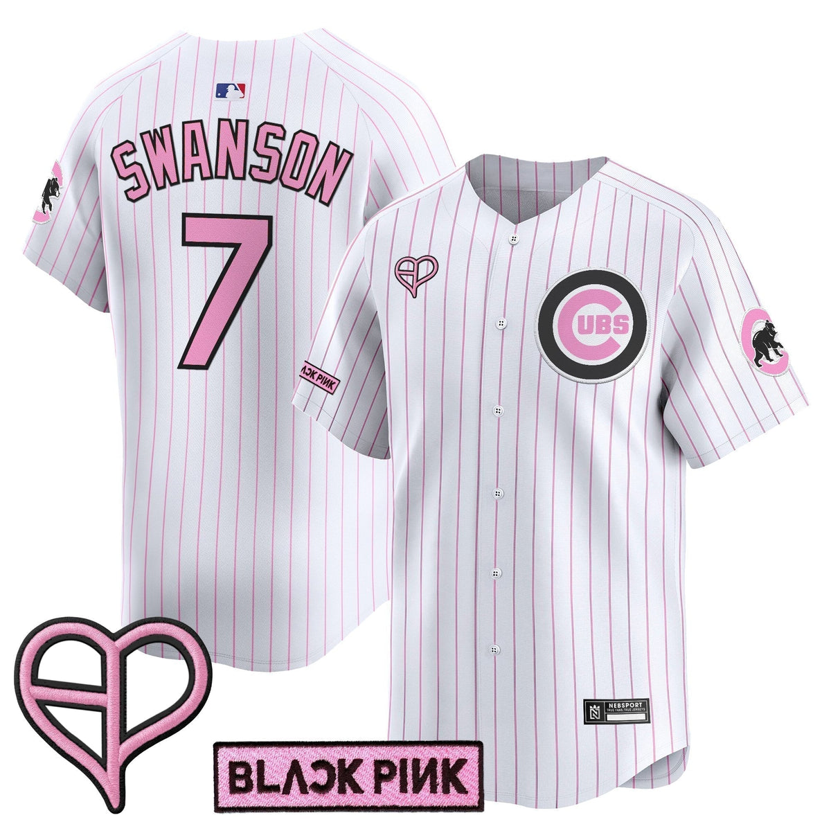 Unisex Chicago Cubs x BLACKPINK 2025 Vapor Premier Limited Jersey - All Stitched
