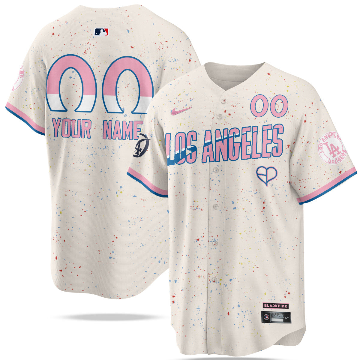 Los Angeles Dodgers BLΛƆKPIИK 2025 Limited Custom Jersey - All Stitched