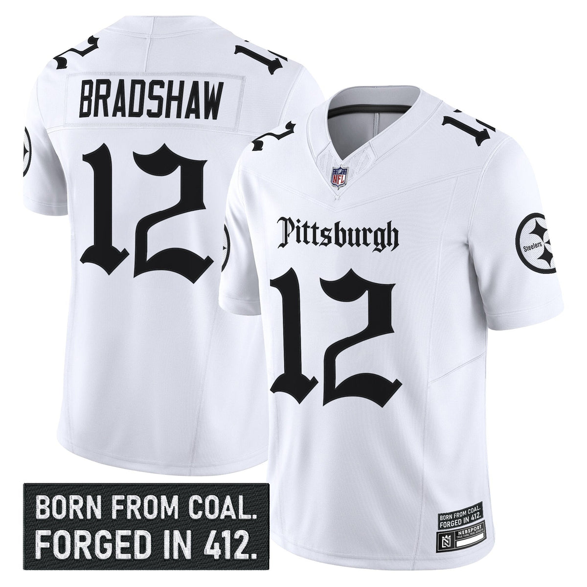Men's Pittsburgh Steelers 'Gothic Steel City Edition' Vapor Limited Jersey - All Stitched