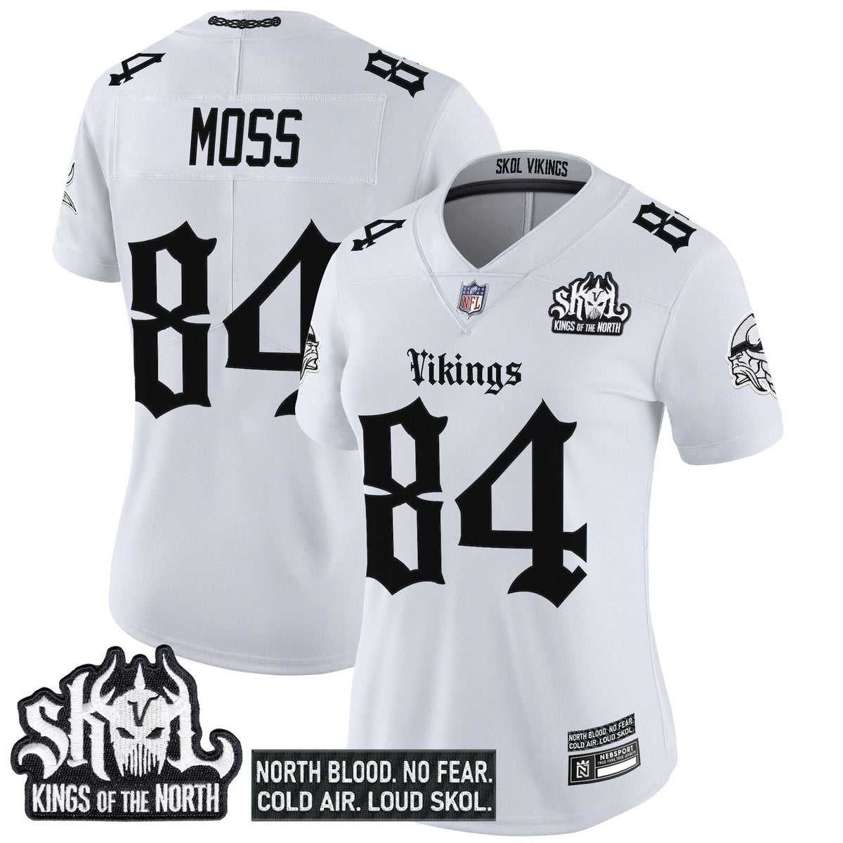 Women's Minnesota Vikings 'Gothic Norseblood Edition' Vapor Limited Jersey - All Stitched