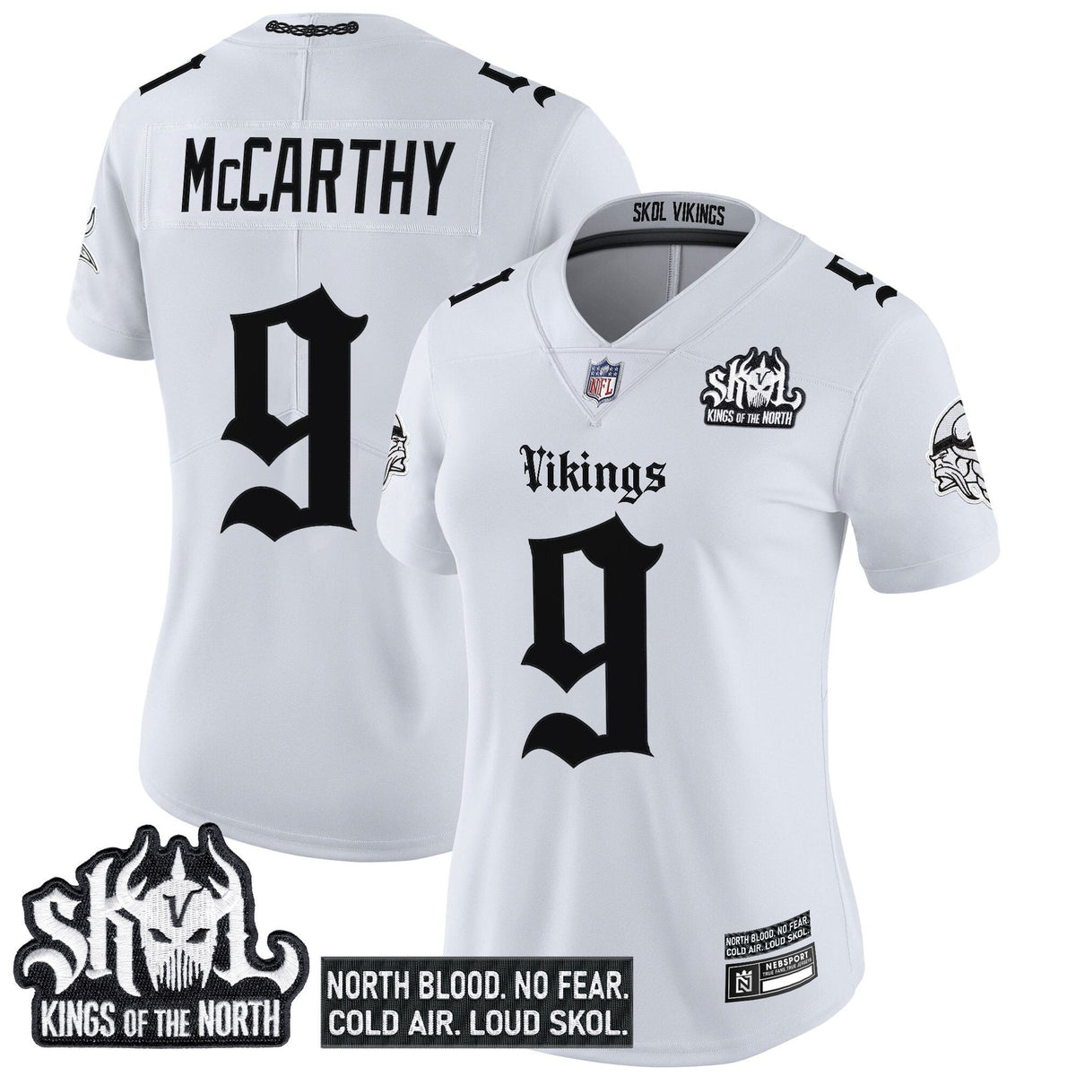 Women's Minnesota Vikings 'Gothic Norseblood Edition' Vapor Limited Jersey - All Stitched