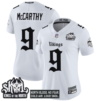 Women's Minnesota Vikings 'Gothic Norseblood Edition' Vapor Limited Jersey - All Stitched