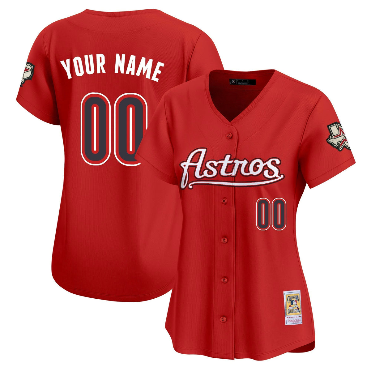 Houston Astros Throwback Vapor Premier Limited Custom Jersey - All Stitched