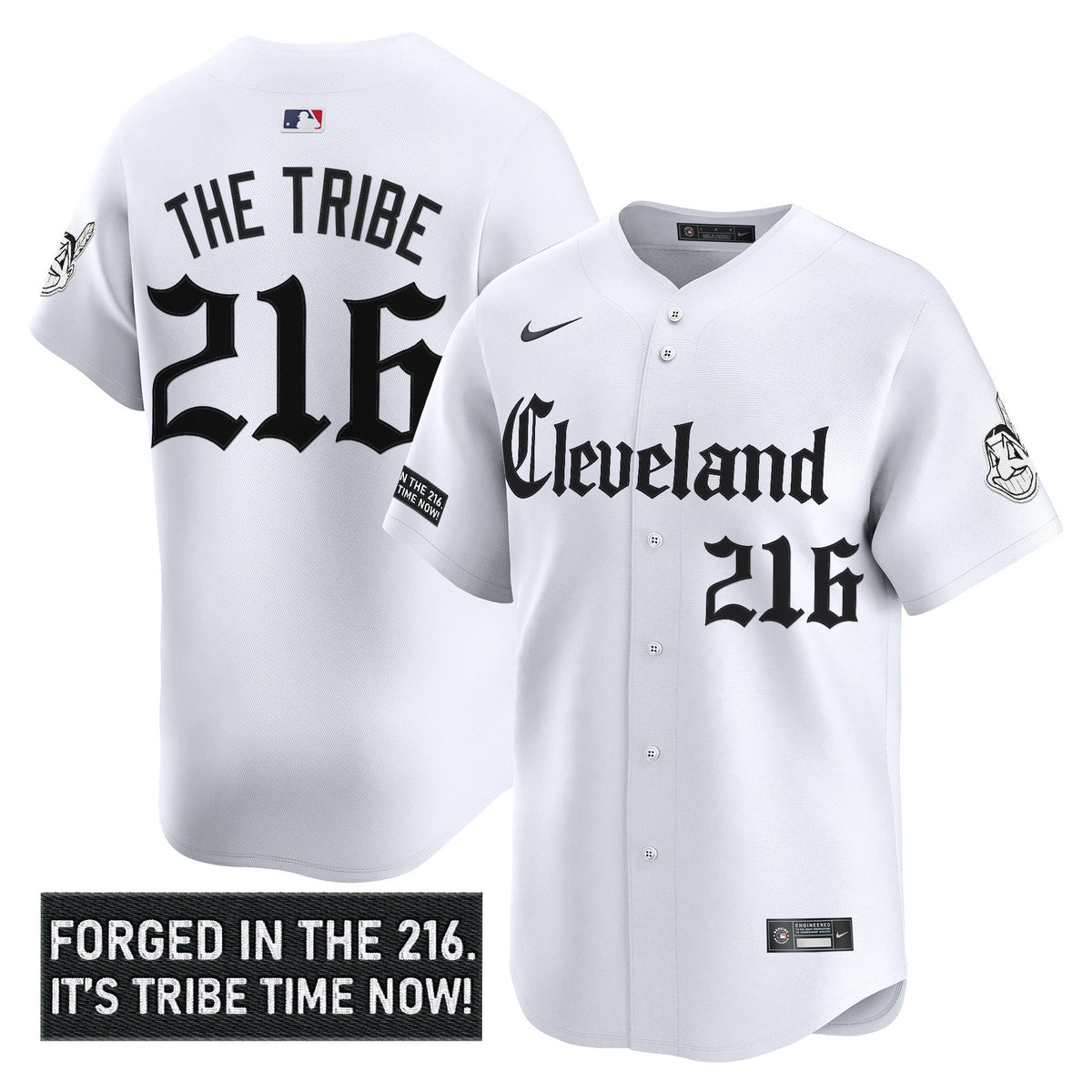 Men's Cleveland Indians 'Gothic Iron Edition' Vapor Premier Limited Jersey - All Stitched