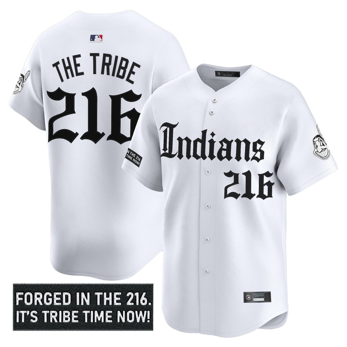 Men's Cleveland Indians 'Gothic Iron Edition' Vapor Premier Limited Jersey V2 - All Stitched