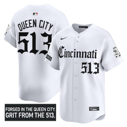 Men's Cincinnati Reds 'Gothic Queen City Edition' Vapor Premier Limited Jersey - All Stitched