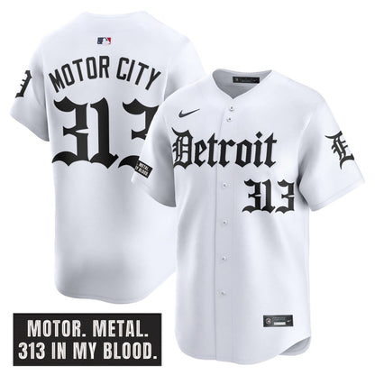 Men's Detroit Tigers 'Motor Gothic Edition' Vapor Premier Limited Jersey - All Stitched