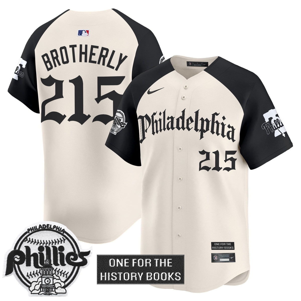 Men's Phillies 'Retro Newspaper Edition' Vapor Premier Limited Jersey - All Stitched