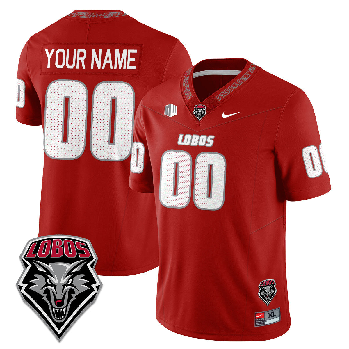 Custom UNM Lobo Football 2025 Jersey - All Stitched