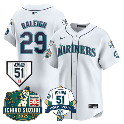 SEA Ichiro Number Retirement Jersey - Stitched