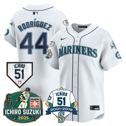 SEA Ichiro Number Retirement Jersey - Stitched