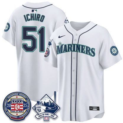 SEA Ichiro Number Retirement Jersey V2 - Stitched
