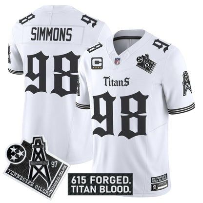 Men's Tennessee Titans 'Titan Gothic Shadows Drop' Vapor Limited Jersey - All Stitched