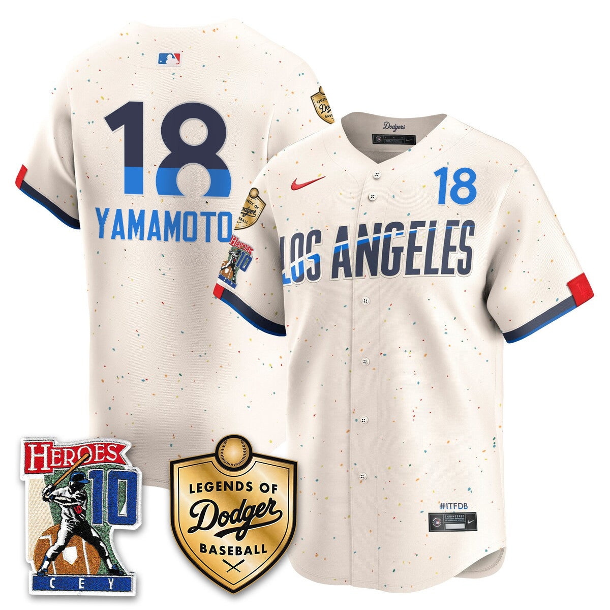 Men's Dodgers Ron Cey "Legends Of Dodgers Baseball" Jersey - All Stitched