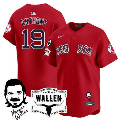 BOS Morgan Wallen 2025 Jersey - Stitched