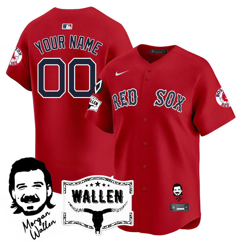 BOS Morgan Wallen 2025 Custom Jersey - Stitched