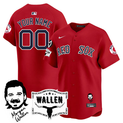 BOS Morgan Wallen 2025 Custom Jersey - Stitched