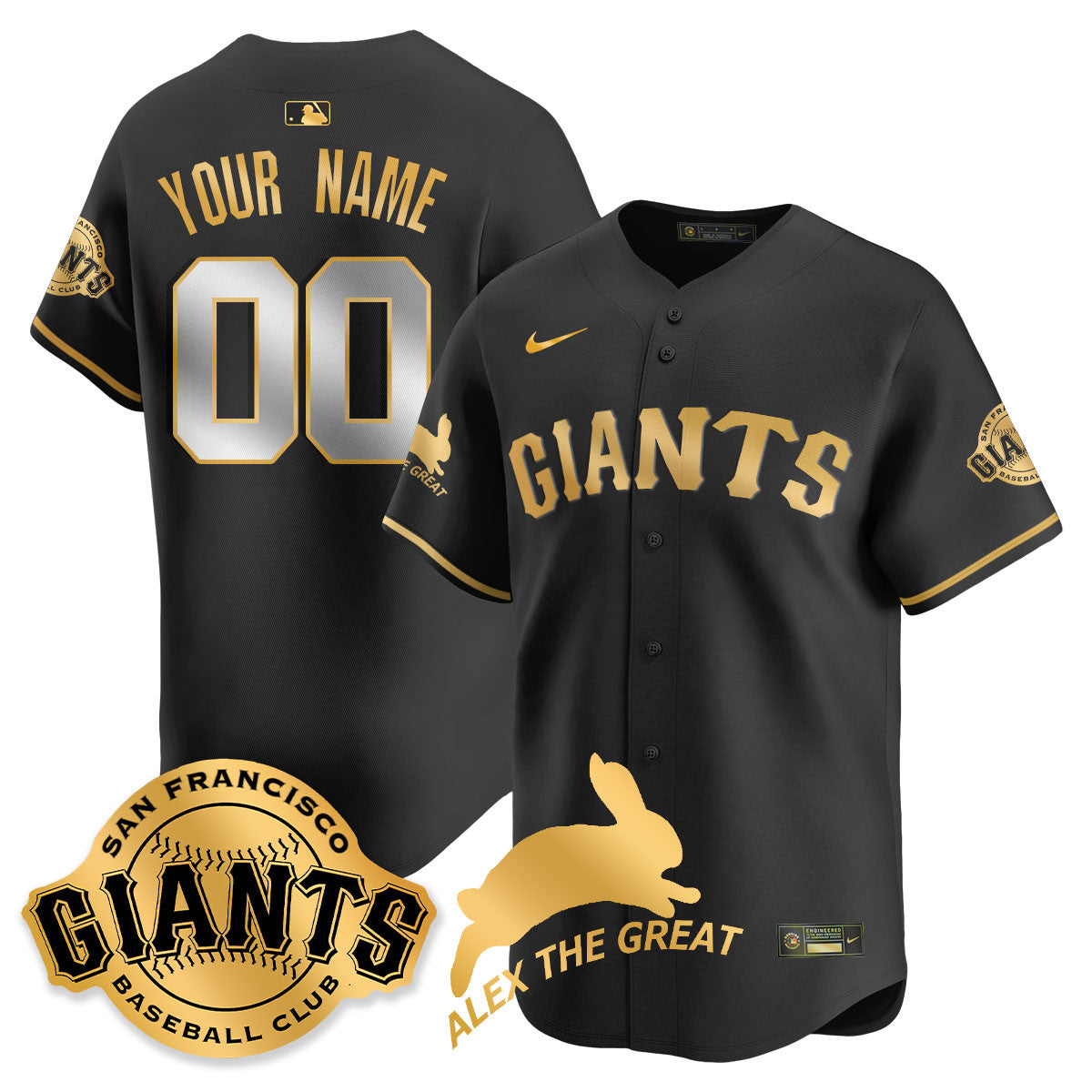 Custom SF "Alex the Great" Rabbit Memories 2025 Jersey - Stitched