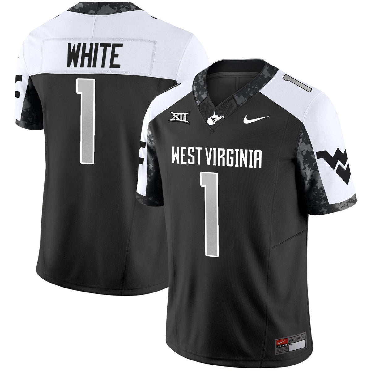 Men's West Virginia Mountaineers 2025 Coal Rush Vapor Limited Jersey - All Stitched
