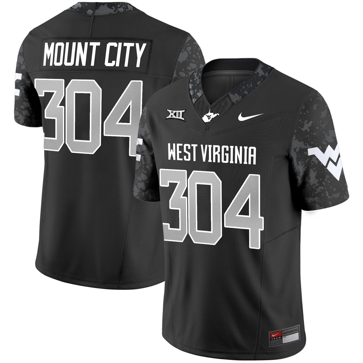 Men's West Virginia Mountaineers 2025 Coal Rush Vapor Limited Jersey - All Stitched