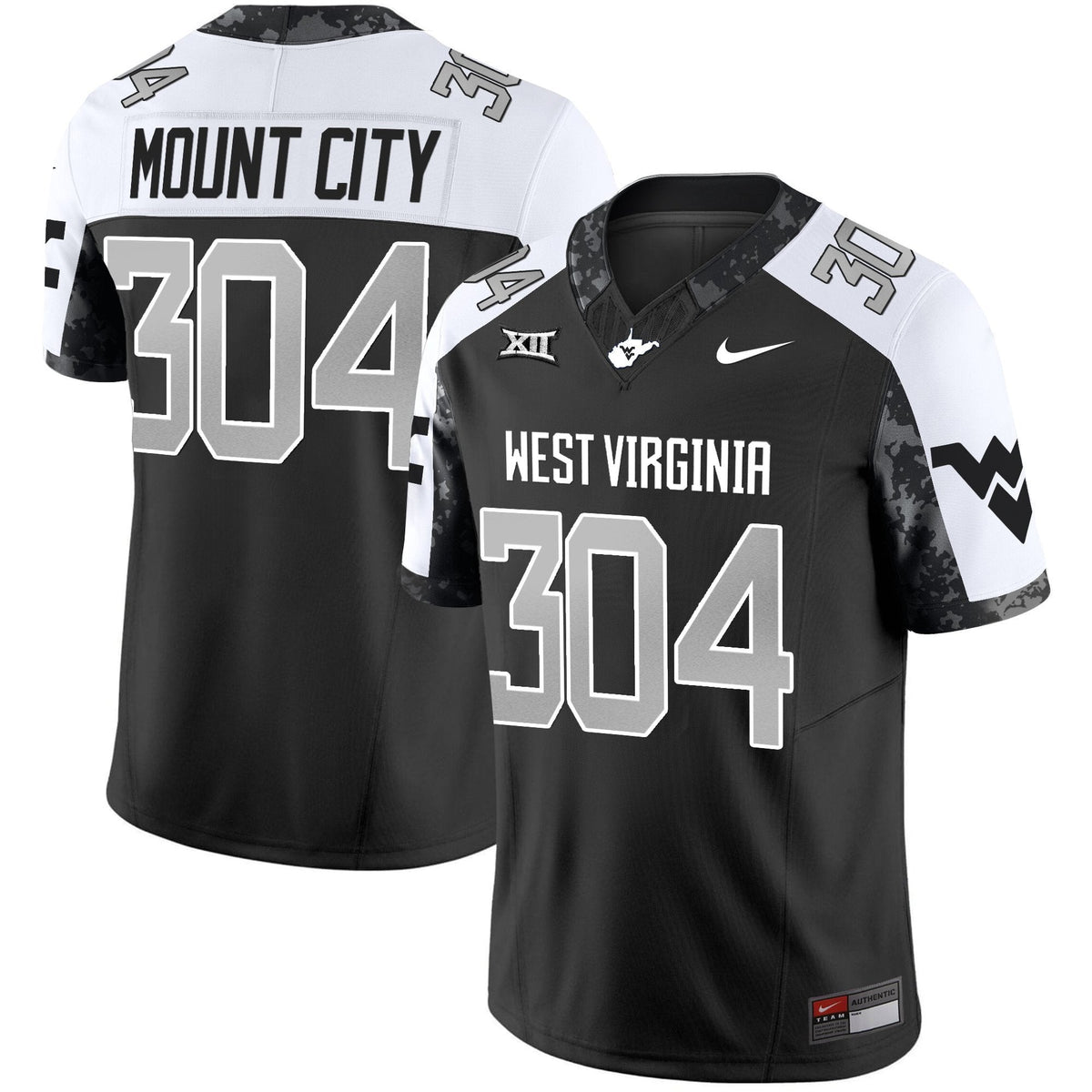 Men's West Virginia Mountaineers 2025 Coal Rush Vapor Limited Jersey - All Stitched