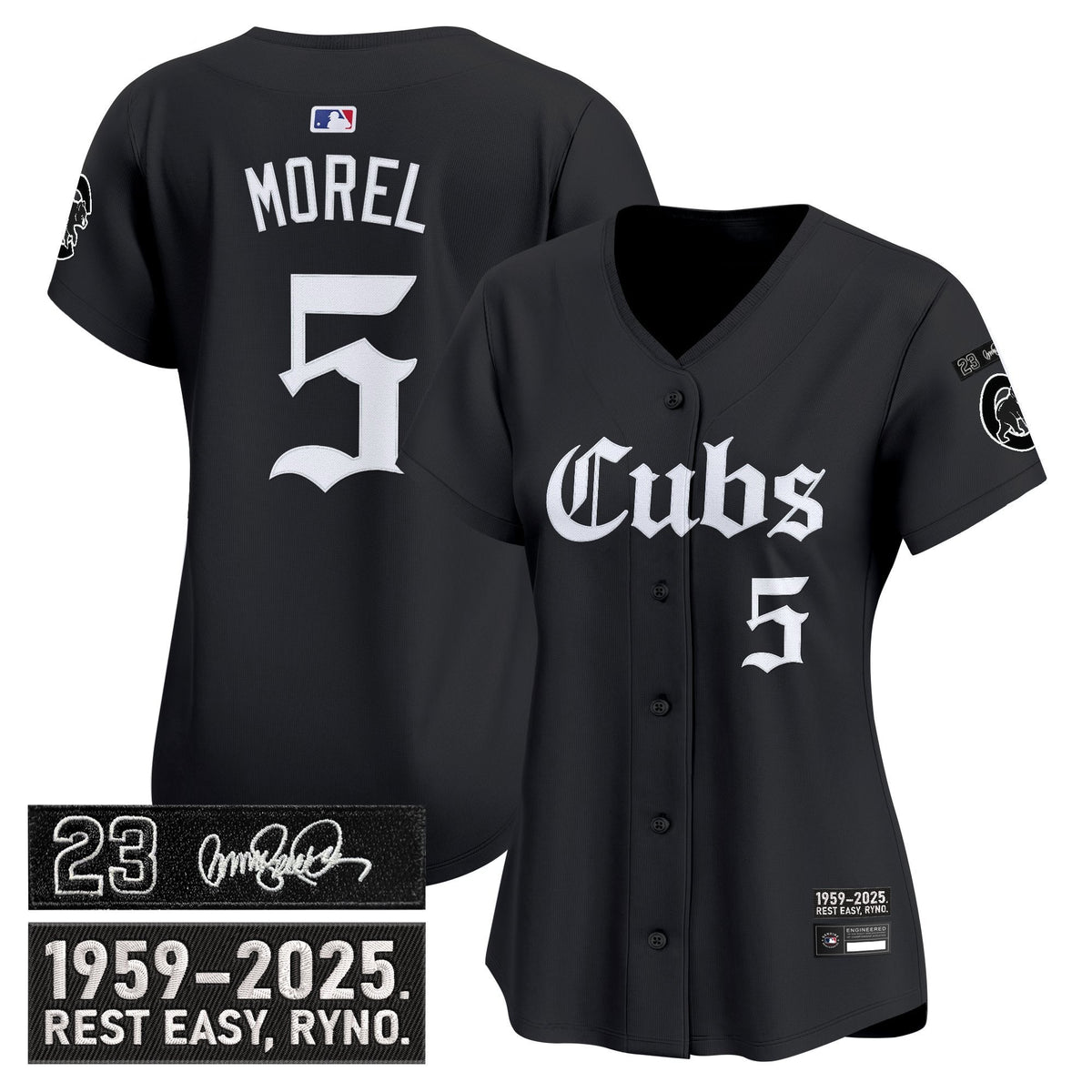Women's Chicago Cubs 'Ryne Sandberg Tribute' Vapor Premier Limited Jersey - Gothic Edition - All Stitched