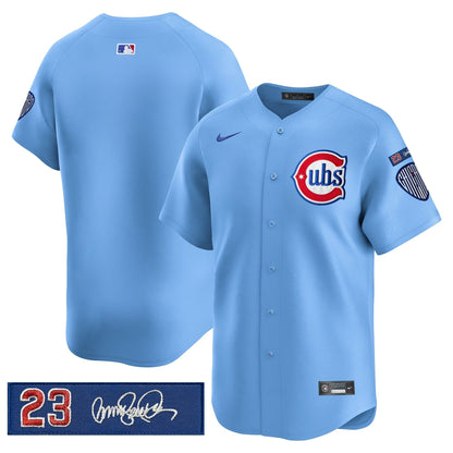 Men's Chicago Cubs 'Ryne Sandberg Tribute' Vapor Premier Limited Jersey V3 - All Stitched