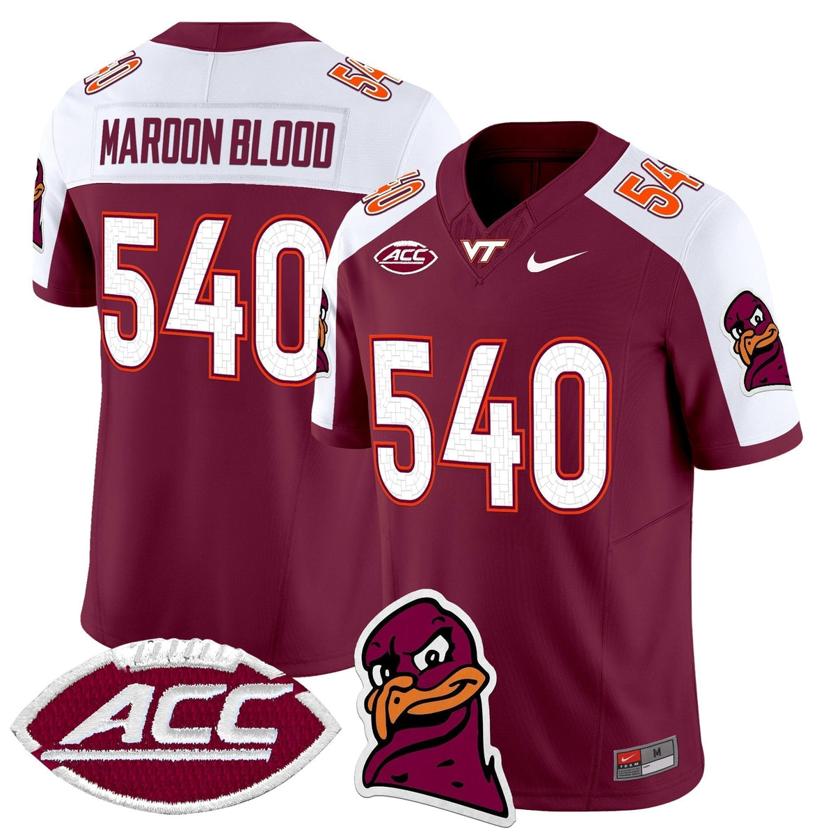 Men's Virginia Tech Hokies 2025 Vapor Limited Jersey - All Stitched
