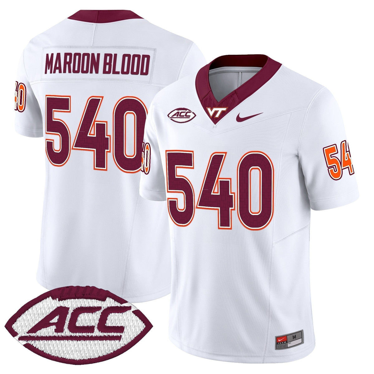 Men's Virginia Tech Hokies 2025 Vapor Limited Jersey - All Stitched