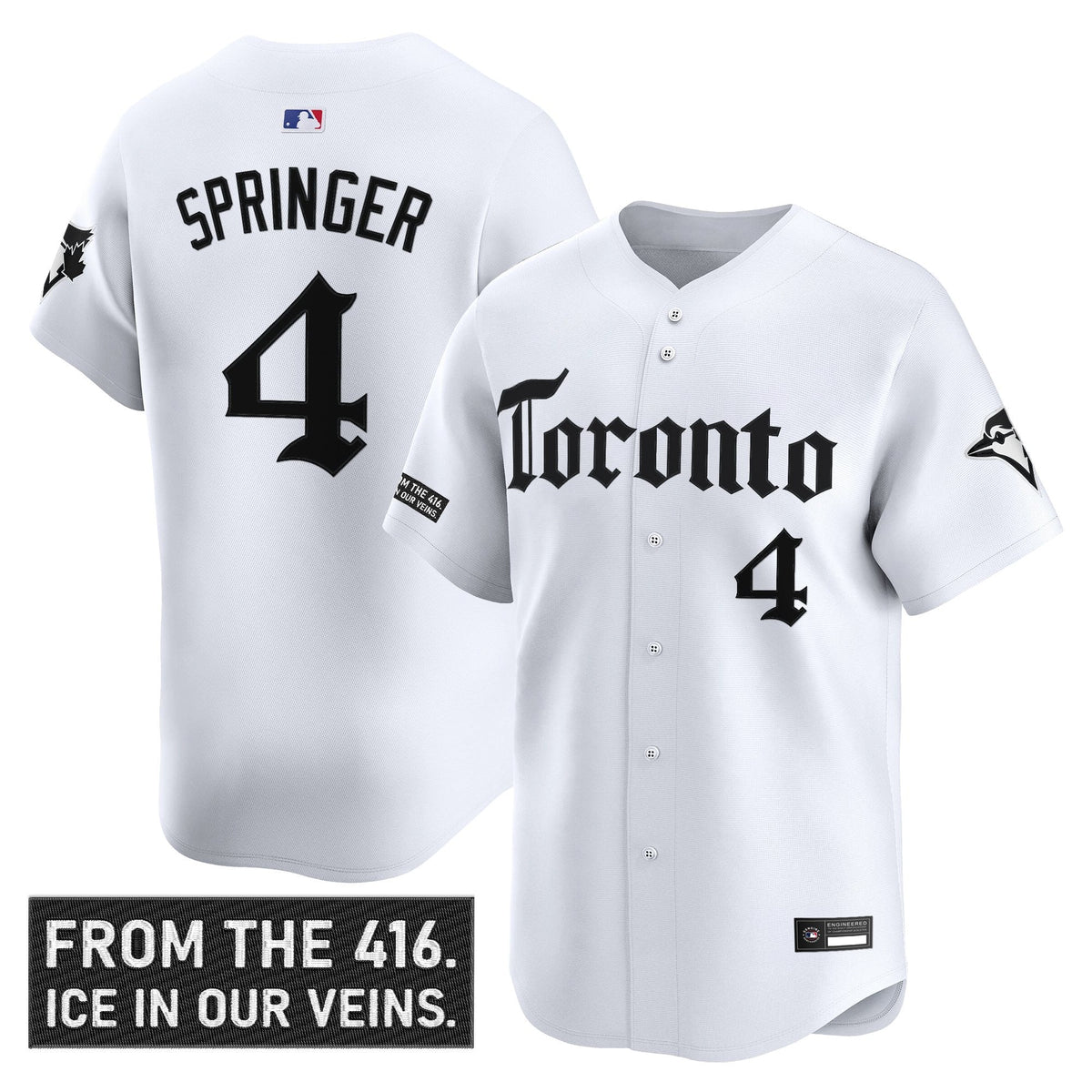 Men's Toronto Blue Jays 'Gothic North Edition' Vapor Premier Limited Jersey - All Stitched
