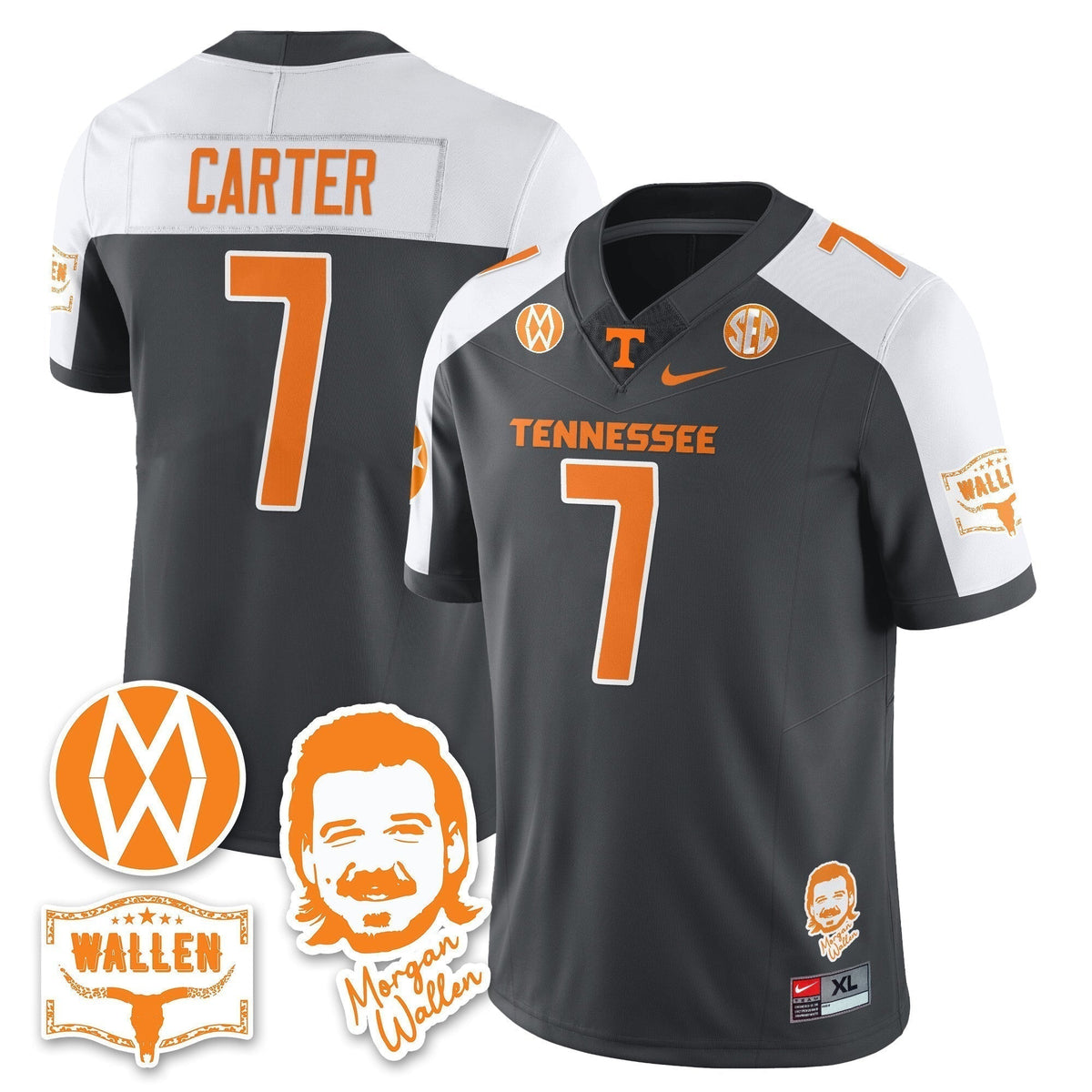 Men's Tennessee Volunteers Morgan Wallen 2025 Jersey - All Stitched