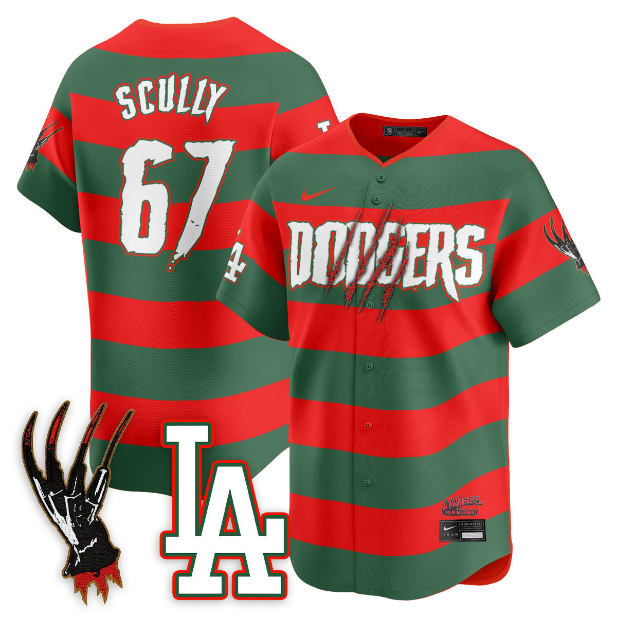 LAD "A Nightmare on Elm Street" Jersey - Stitched-NQD