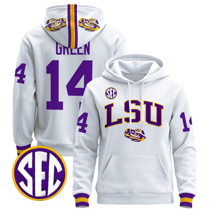 Men's LSU Tigers 2025 Premium Pullover Hoodie V2 - All Stitched