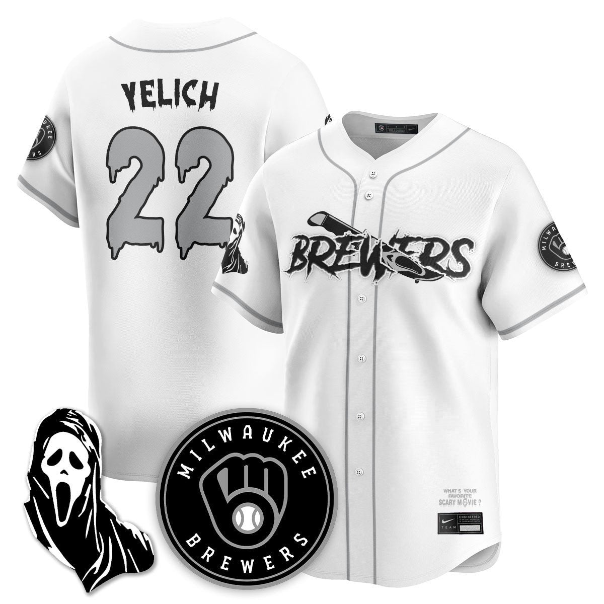 MIL "Scream Ghostface" Jersey - Stitched