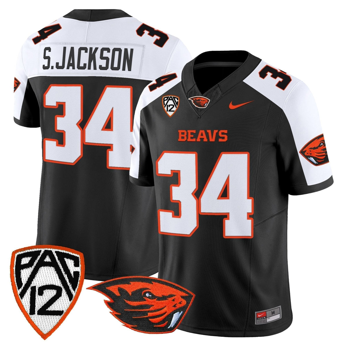 Men's Oregon State Beavers 2025 Vapor Limited Jersey - All Stitched